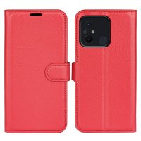 Xiaomi Redmi 12C Fodral Litchi Röd