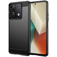 Xiaomi Redmi Note 13 5G Skal Borstad Kolfibertextur Svart
