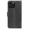 iPhone 16 Pro Fodral Litchi Svart