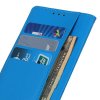 Samsung Galaxy A50 Plånboksfodral Litchi PU-läder Blå