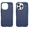iPhone 16 Pro Skal Borstad Kolfibertextur Blå