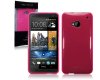 Skal till HTC One / TPU / Transparent Rosa