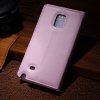Fodral till Galaxy Note Edge / Plånbok / Litchi / Rosa
