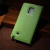 Fodral till Galaxy Note Edge / Plånbok / Litchi / Grön