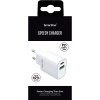 Speedy Charger Oplader USB-A och USB-C PD 20W Hvid