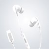 Trådade USB-C Hörlurar Type-C Earphones Vit
