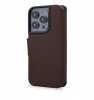 iPhone 14 Pro Max Fodral Leather Wallet Case Brun
