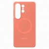 Original Galaxy S26 Ultra Skal Silicone Magnet Case Coral Red