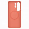 Original Galaxy S26 Ultra Skal Silicone Magnet Case Coral Red