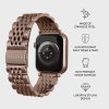 Apple Watch 44/45/46mm/Ultra 49mm Armband Metal Roseguld