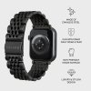 Apple Watch 44/45/46mm/Ultra 49mm Armband Metal Svart