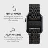 Apple Watch 44/45/46mm/Ultra 49mm Armband Metal Svart
