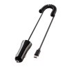 Billaddare med Spiralkabel 1m USB-C 12W Svart