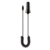 Billaddare med Spiralkabel 1m USB-C 12W Svart