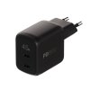 Laddare 45W Dual Super Fast PD Charger Svart