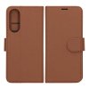 Samsung Galaxy S25 Edge Fodral med Kortfack Stativfunktion Brun