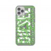 iPhone 12/iPhone 12 Pro Skal Snap Case Clear AOP Black/Green