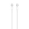 Kabel Kevlar USB-C till USB-C 1.5m Vit
