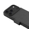 iPhone 17 Pro Fodral Cirkulärt Plånboksfodral Svart