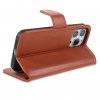 iPhone 13 Pro Max Fodral Essential Leather Maple Brown