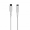 Kabel Liquid Silicone USB-C/Lightning 2m Vit