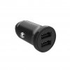 Mini Billaddare med Lightning-kabel 1m 15W Svart