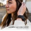Apple Watch 42/44/45/46mm Armband Silicone Magnetic Strap Svart