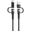 Kabel 4 in 1 USB-C/USB-A/Lightning Cable 60W 2m