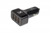 Billaddare 36W 3xUSB-A Svart