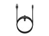 Lightning till USB-A Kabel Next Gen 12W 1.5m Svart