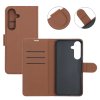 Samsung Galaxy S25 FE Fodral med Kortfack Stativfunktion Brun