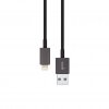 Kabel USB Cable with Lightning Connector 1 m Svart