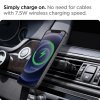 Bilhållare OneTap Magnetic Car Mount Air Vent Wireless Charging Svart