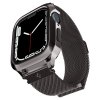 Apple Watch 45mm Skal med Armband Metal Fit Pro Graphite