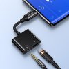 Adapter Type-C to 3.5DC Audio Adapter with PD 60W Charging Port