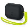 AirPods Pro 2 Skal Silicone Fit + Strap Svart
