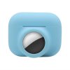 AirPods Pro Skal med Apple AirTag Hållare Ljusblå