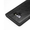 Äkta Läder Fodral med Kortfack till Samsung Galaxy Note 9 Svart