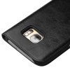 Äkta Läder Fodral med Kortfack till Samsung Galaxy S7 Svart