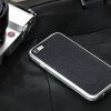 iPhone 6/6s Skal AluFrame Leather Svart Silver
