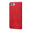 Apple iPhone 7/8 Plus Mobilfodral Retro Lädertextur Sömnad Röd