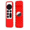 Apple TV Remote (gen 2)/AirTag Skal Rombmönster Röd