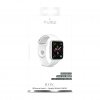 Apple Watch 38/40/41mm Armband ICON Silicone Band Vit