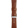 Apple Watch 38mm Series 1/2/3 Armband Äkta Läder Classic Ljusbrun