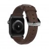 Apple Watch 40/38mm Armband Traditional Strap Svart/Rustic Brown
