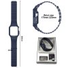 Apple Watch 40/41mm Armband med Skal Silikon Magnetstänging Svart
