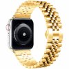 Apple Watch 42/44/45mm/Apple Watch Ultra Armband Rostfritt Stål Guld
