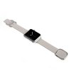Apple Watch 42mm Series 1/2/3 Armband Äkta Läder Grå