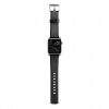 Apple Watch 42/44mm/Apple Watch Ultra Armband Rugged Strap Silver/Svart