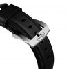 Apple Watch 42/44/45mm/Apple Watch Ultra Armband Traditional Strap Silver/Svart